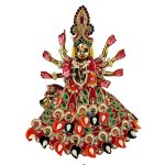 Heavy Kalabattu Pearl Work Rani Lenhga Pakta Durga Ji Set
