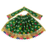 Green Jaypuri Lenhga Patka For Devi Durga Mata Ji