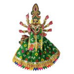 Green Jaypuri Lenhga Patka For Devi Durga Mata Ji