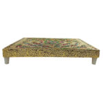 Beautiful Wooden Meenakari Puja Chowki