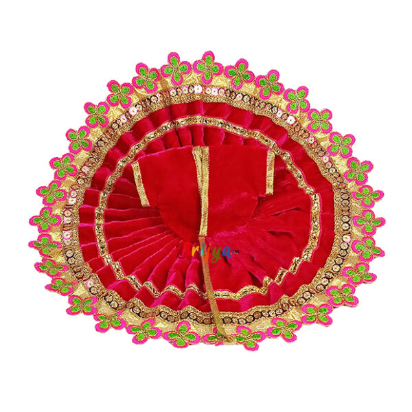 Magenta Velvet Heavy Lace Sitara Work Gopal Ji Poshak