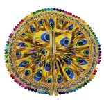 Morphankh Design Yellow dress for Laddu Gopal Ji