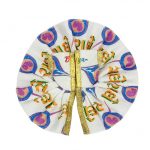 Purple White Radhe Radhe Print Velvet Poshak For Gopal Ji