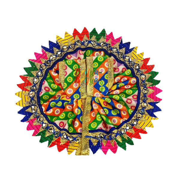 Multi Green Colour Velvet Poshak For Laddu Gopal Ji