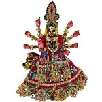 Rani Heavy Embroidery Work Lenhga Patka Durga Mata Set