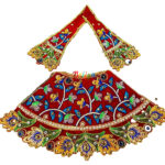 Rani Heavy Embroidery Work Lenhga Patka Durga Mata Set - Image 2