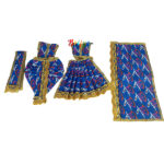 Radhe Radhe Blue Print Yugal Jodi Dress