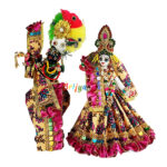 Beautiful Creem Printed Frill Lace Work RK Vastra