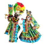 Beautiful Creem Printed Frill Lace Work RK Vastra