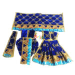 Blue Heavy Sitara Pearl Work Yugal Jodi Dress