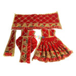 Red Heavy Sitara Pearl Work Yugal Jodi Dress