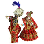 Red Heavy Sitara Pearl Work Yugal Jodi Dress