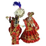 Red Heavy Sitara Pearl Work Yugal Jodi Dress