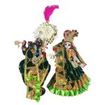 Green Heavy Sitara Pearl Work Yugal Jodi Dress