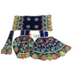 Designer Blue Heavy Hand Embroidery Dress For Yugal Jodi Sarkar