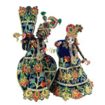 Designer Blue Heavy Hand Embroidery Dress For Yugal Jodi Sarkar