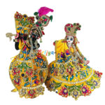 Designer Yellow Heavy Hand Embroidery Dress For Yugal Jodi Sarkar