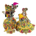 Designer Yellow Heavy Hand Embroidery Dress For Yugal Jodi Sarkar