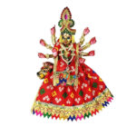 Red Jaypuri Lenhga Patka For Devi Durga Mata Ji
