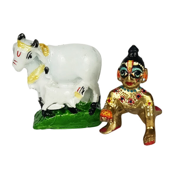 Beautiful White Cow With Calf