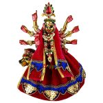 Rani Shaneel Lace Work Durga Mata Lehnga Patka Set