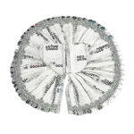 Beautiful White Sitra Thread Work For Laddu Gopal Ji