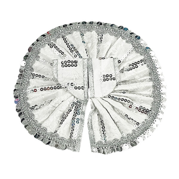 Beautiful White Sitra Thread Work For Laddu Gopal Ji