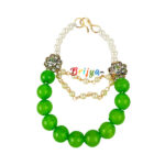 Parrot green pearl mala for Laddu Gopal ji