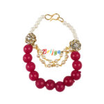 Magenta pearl mala for Laddu Gopal ji