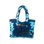 Skyblue Sequence Handbag for Radha Rani & Devi Idol
