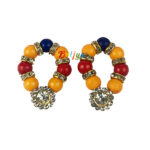 Yellow Multi Pearl Stone Kangan for God