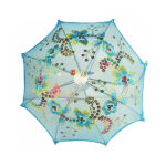 Brautiful Skyblue 22 Cm Long Ladoo Gopal Ji Umbrella/chhata