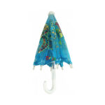 Brautiful Skyblue 22 Cm Long Ladoo Gopal Ji Umbrella/chhata