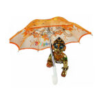 Brautiful Orange 22 Cm Long Ladoo Gopal Ji Umbrella/chhata