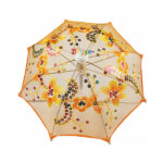 Brautiful Orange 22 Cm Long Ladoo Gopal Ji Umbrella/chhata