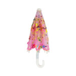 Brautiful Pink 22 Cm Long Ladoo Gopal Ji Umbrella/chhata