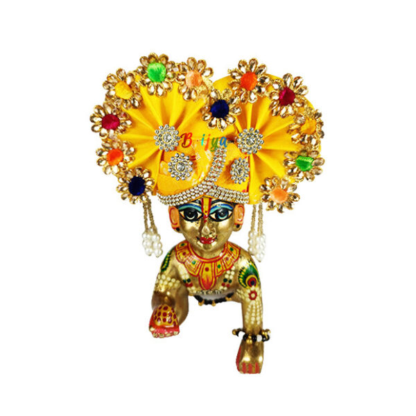 Yellow Heavy Stonework Pagdi