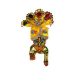 Beautiful Multi Beads Yellow Pugaree