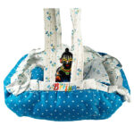 White Skyblue Cotton Bister For Bal Gopal Ji