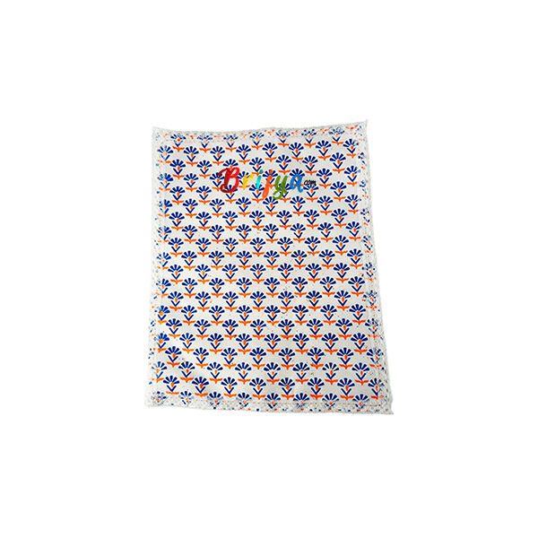 Blue White Cotton Bed Sheet For Laddu Gopal JI