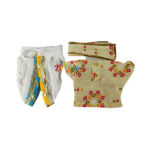 Lemon Bandhej Dhoti Kurta for Gopal ji