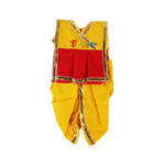 Yellow Red Gujarati Dhoti Kurta for Laddu Gopal ji