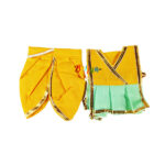 Yellow Green Gujarati Dhoti Kurta for Laddu Gopal ji