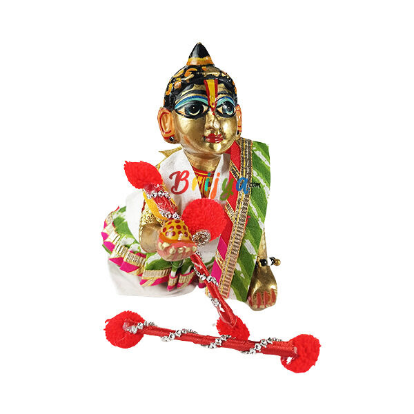 Green Gujarati Poshak Set for Bal Gopal ji