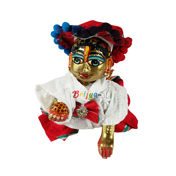 Red Sharara Suit with Cap for Gopala