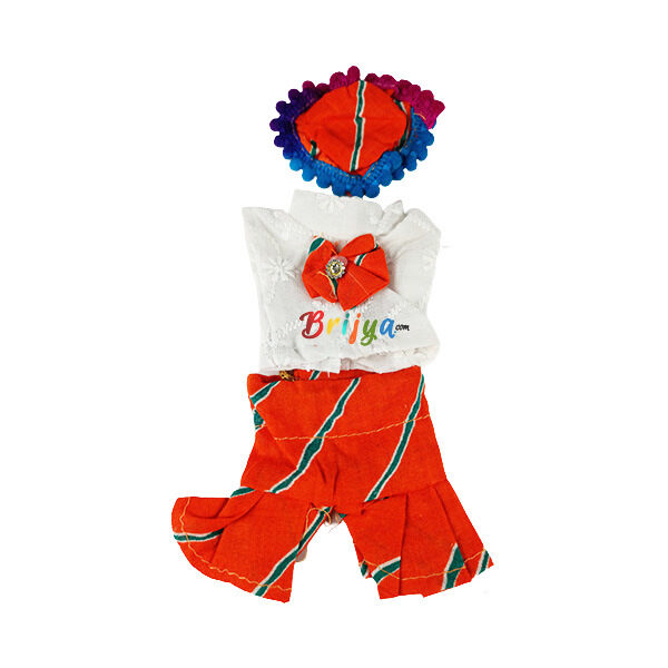 Orange Sharara Suit with Cap for Gopala