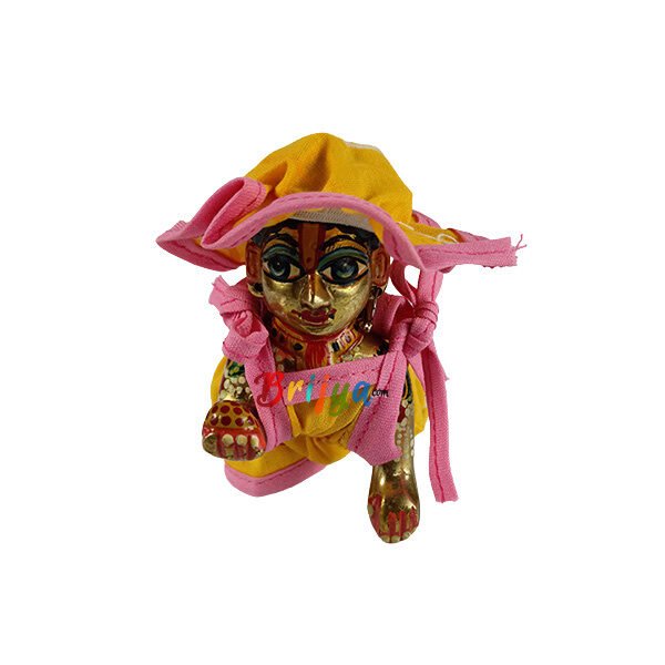 Yellow Pink Dangri Suit with cap for Laddu Ji