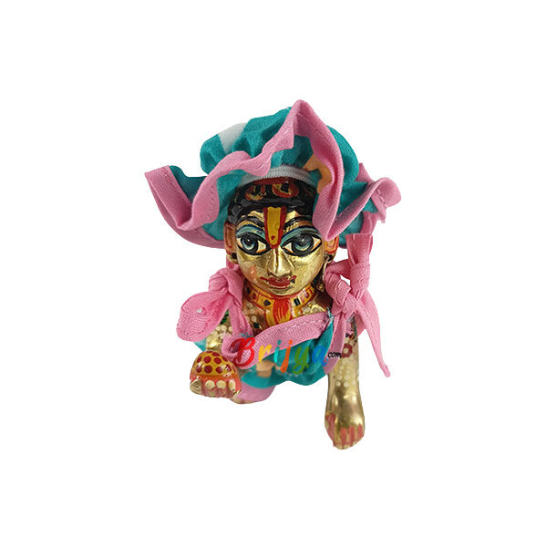 Green Pink Dangri Suit with cap for Laddu Ji