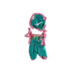 Green Pink Dangri Suit with cap for Laddu Ji