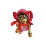 Pink Red Dangri Suit with cap for Laddu Ji